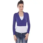 Datch Femmes, Pull-over, Débardeur à manches longues violet pour femme, Violet, (XL)