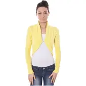 Datch Femmes, Pull-over, Débardeur à manches longues pour femme, jaune, Jaune, (L)