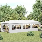 vidaXL Tente de réception 3x9 m Weiß