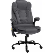 vidaXL Chaise de bureau de massage gris foncé velours