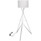 vidaXL Lampadaire "Gammelshausen" en polyester blanc. Dimensions (L/H) 38x139 cm