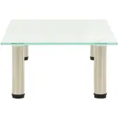 vidaXL Table TV dépolie 60x35x17 cm verre trempé