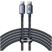 Baseus Câble Usb-C Do Usb-C Crystal Shine, 100W, 2M (Czarny)
