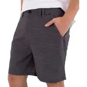 Hurley Short Phantom 18 pouces, coupe classique, couleur gris, taille 34, pour homme, couleur gris, taille 34