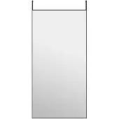 vidaXL Miroir de porte Noir 50x100 cm Verre et aluminium