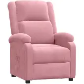 vidaXL Fauteuil relax rose velours