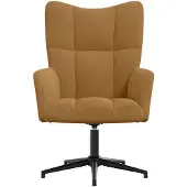 vidaXL Fauteuil relax marron velours