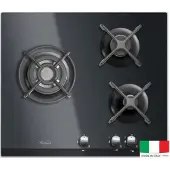 Whirlpool Table de cuisson gaz 56cm 3 feux noir - - AKT404NB -