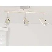 vidaXL Spot de plafond avec projecteurs, nickel, 36,5 x 10 x 12,5 cm, métal