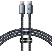Baseus Câble Usb-C Do Usb-C Crystal Shine, 100W, 1.2M (Czarny)