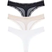 Dorina String beige clair / noir / blanc