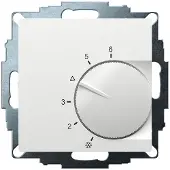 Eberle UTE 2100-RAL9016-G-55 Thermostat d'ambiance encastré 5 à 30°C, Thermostat, Blanc