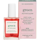 Manucurist Paris Active Glow, durcisseur pour ongles, 15 ml, nourrissant, brillant, translucide, pinceau, flacon