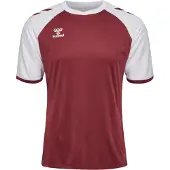Hummel T-Shirt fonctionnel 'Match League' bourgogne / blanc
