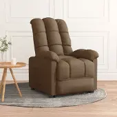Prolenta Maison Exclusive - Fauteuil relax en tissu marron