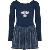 Hummel Robe de sport bleu marine / bleu foncé / blanc