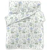Cotton World Antonio Parure de lit satinée 200x220 Fleurs