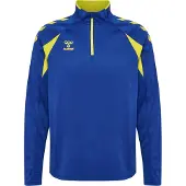 Hummel Sweat de sport bleu marine / jaune clair