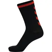 Hummel Elite Indoor Sock Low Pa - noir/tomate cerise, Größe:27-30