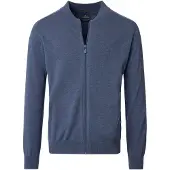 Casamoda Cardigan Zippé Bleu