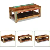 The Living Store Table basse en vieux bois 90x45x35 cm
