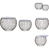 vidaXL Table basse, lot de 2, dorée - Tables basses