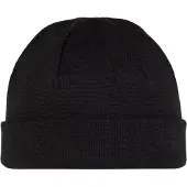 Buff Knitted Beanie Noir