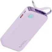 Usams Powerbank Ze Zwijanym Kablemretractable Lightning 10000 Mah Pd 20W Fast Charge Xy Series Fioletowy/Purple 10Kcd22503 (Us-Cd225)