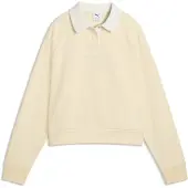 Puma Sweat-shirt 'Class' jaune pastel / blanc