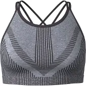 Smartwool Soutien-gorge de sport 'Intraknit' gris / noir