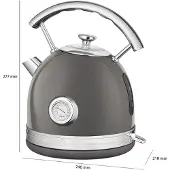 ProfiCook PROFI COOK 511192 Bouilloire PROFI COOK PC-WKS 1192, anthracite/acier inoxydable