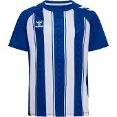 Hummel Match Striped Short Sleeve T-shirt Bleu 116 cm Enfants