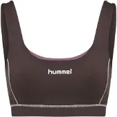 Hummel Pulse Retro Medium Impact Sports Bra Marron XS Femme