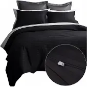 Darymex Ensemble de literie 140x200 coton satiné rayé
