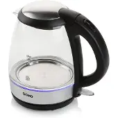 Domo DO9218WK Wasserkocher Silber/Schwarz/Transparent (DO9218WK)