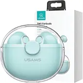 Usams Casque Bluetooth 5.1 Tws Buseries Wireless Green/Green Bhubu03
