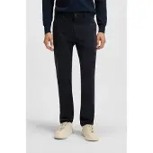 BOSS Pantalon chino bleu marine / orange
