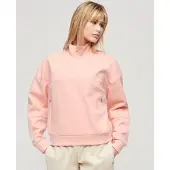 Superdry Sport Tech Relaxed Half Half Zip Sweatshirt Orange 2XS Femme