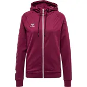 Hummel Move Grid Cotton Full Zip Sweatshirt Rouge XS Femme