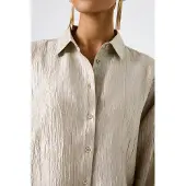 Garcia K50030 Long Sleeve Shirt Beige XL Femme