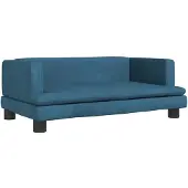 vidaXL Lit pour chien Bleu 80x45x30 cm Velours