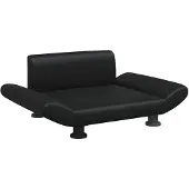 vidaXL Lit pour chien noir 70x45x28 cm similicuir