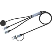 Sandberg 441-69, 1,2 m, USB A/USB C, 2 x USB-C/MagSafe, noir