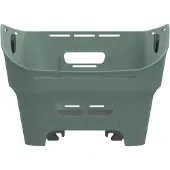 Basil Panier arrière pour vélo - - Cento Neo - 21 L - Vert/Argenté - Système WSL