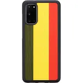 Man.Wand &WOOD case for Galaxy S20 reggae juodas (Samsung Galaxy S20), Coque pour téléphone portable, Noir
