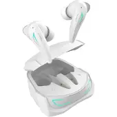 White Shark GEB-TWS96 Blanc titane (ANC, 6.50 h, Sans fil), Écouteurs, Blanc
