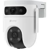 Ezviz Caméra de surveillance étanche 3K double objectif, Wi-Fi, vision nocturne, panoramique et inclinaison, 1 pièce.