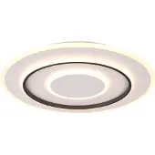 RL LIVE YOUR LIGHT Plafonnier LED rond avec télécommande JORA blanc et noir 55 W, nuances de blanc, 6400 lm, métal, dimensions : 60 x 60 x 60 cm, IP20, RL