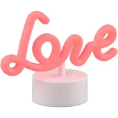 TRIO Lampe de table néon Amor rose