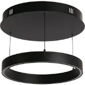 Searchlight Layla LED Suspension avecgestuelle noir rond Ø44 cm 28W dimmable